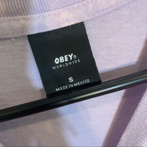 Obey Tie-Dyed Purple Top (T83) - Picture 5 of 6